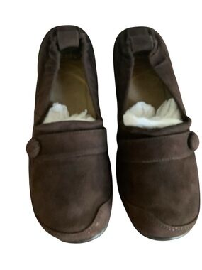 Dansko Carol Kids Brown Suede Chocolate Slip-On Loafers 36/5